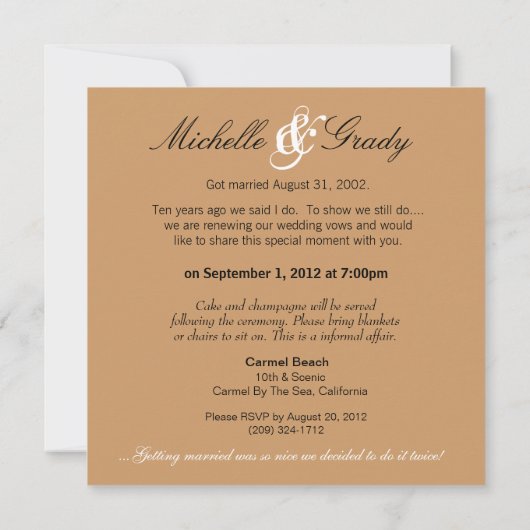 Starfish Couple vraagt om je namen in de zand te l Kaart (Achterkant)