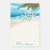 Starfish Couple White Sands Beach Personated Post-it® Notes (Voorkant)