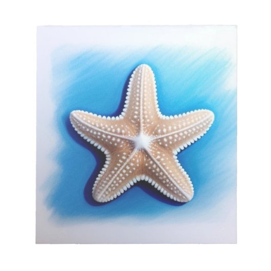 Starfish Crayon Drawing Notitieblok (Voorkant)