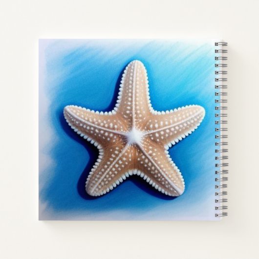 Starfish Crayon Drawing Notitieboek (Achterkant)