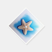 Starfish Crayon Drawing Servet (Hoek)