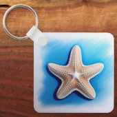Starfish Crayon Drawing Sleutelhanger (Voorkant)