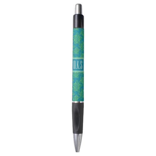 Starfish Crowd Pattern | Monogram Pen (Voorkant Verticaal)