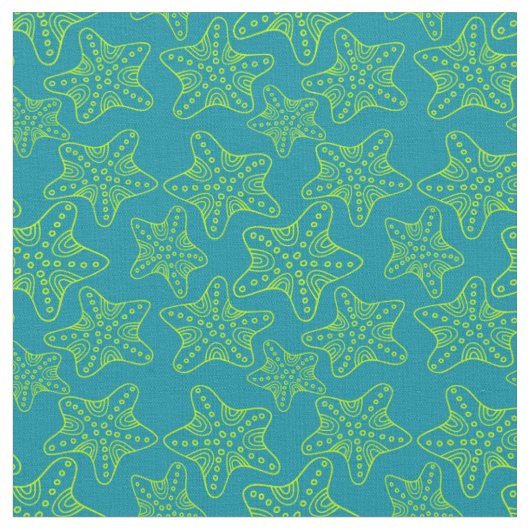 Starfish Crowd Pattern | Monogram Stof (Close Up)