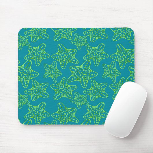 Starfish Crowd Pattern Muismat (Met muis)