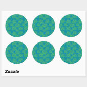 Starfish Crowd Pattern Ronde Sticker (Vel)