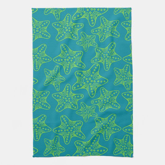 Starfish Crowd Pattern Theedoek (Verticaal)