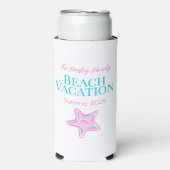 Starfish Custom Beach Cruise Reunion Vakantie Seltzer Blikjeskoeler (Seltzer Voorkant)