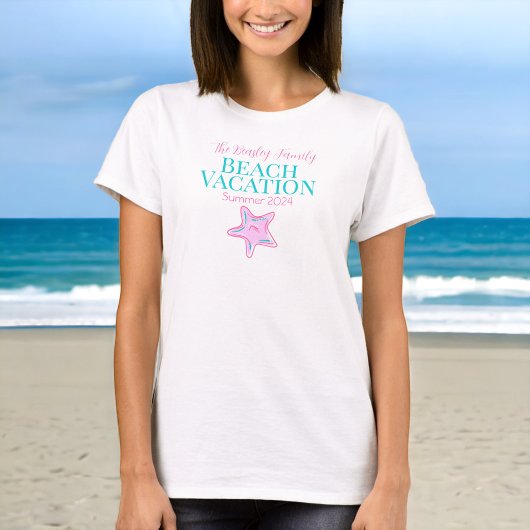 Starfish Custom Beach Cruise Reunion Vakantie T-shirt