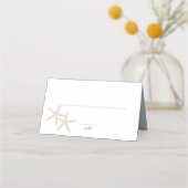 Starfish Destination Beach bruiloft Place card Plaatskaartje (Voorkant)