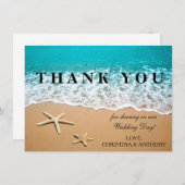 Starfish Destination Beach Weddenschap Notitiekaartje (Voorkant / Achterkant)