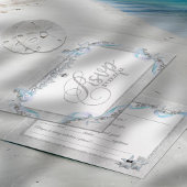 Starfish & Diamonds RSVP-kaart Bedankkaart