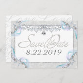 Starfish & Diamonds Sparen de Datum Save The Date (Voorkant / Achterkant)