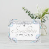 Starfish & Diamonds Sparen de Datum Save The Date (Staand voorkant)