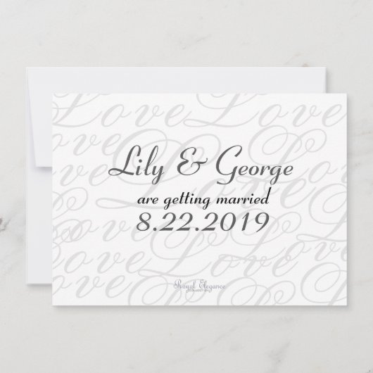 Starfish & Diamonds Sparen de Datum Save The Date (Achterkant)