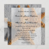 Starfish Duo in het Zand, Strand Trouwplein Kaart (Voorkant / Achterkant)