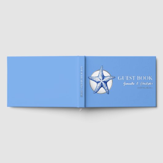 Starfish echte folie strand kust bruiloft evenemen gastenboek (Volledig)