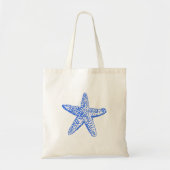 Starfish/Electric Blue/DIY Welkomstzakken Tote Bag (Voorkant)