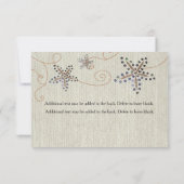 Starfish Elegance Beach RSVP Wedding Kaart (Achterkant)