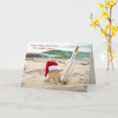 Starfish en bericht op fles van bedrijf kaart (Gele Bloem)