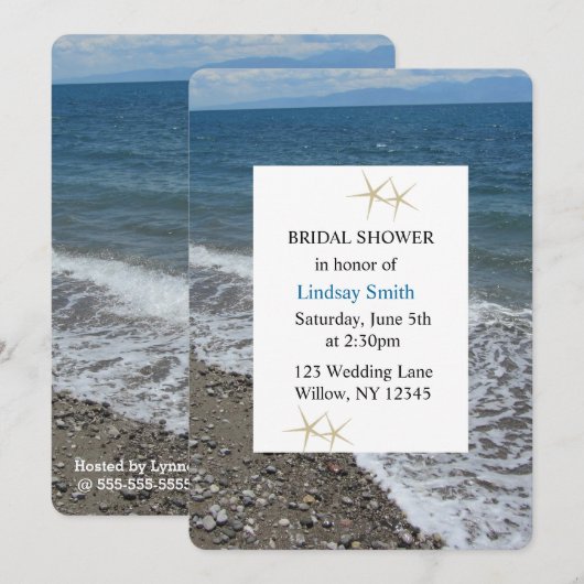 Starfish en Ocean Vrijgezellenfeest Kaart (Voorkant / Achterkant)