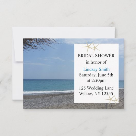 Starfish en Ocean Vrijgezellenfeest Kaart (Voorkant)