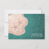 Starfish en Ocean Vrijgezellenfeest Kaart (Achterkant)
