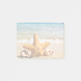 Starfish en Seashells op de strand Post-it® Notes