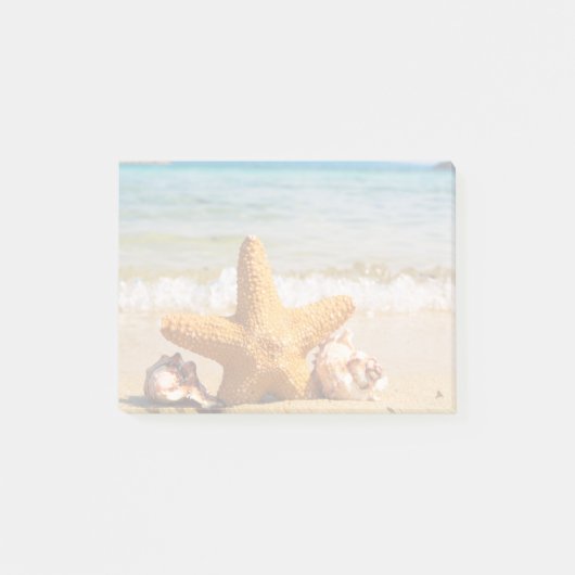 Starfish en Seashells op de strand Post-it® Notes (Voorkant)