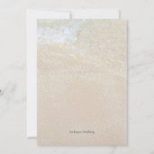 Starfish Engaged Couple Invitation Party Kaart (Achterkant)