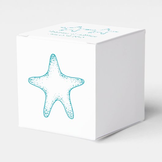 Starfish Favor Box Bedankdoosjes (Voorkant Zijde)