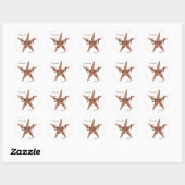 Starfish Favor Stickers (Vel)