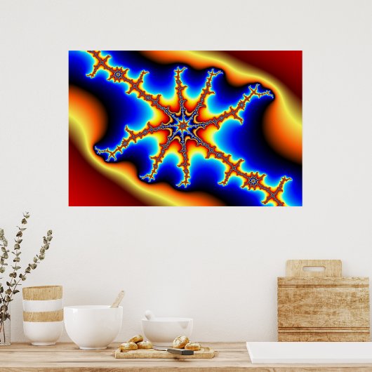 Starfish - Fractal Poster (Keuken)