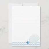 Starfish Garden Chevron Vrijgezellenfeest Kaart (Achterkant)