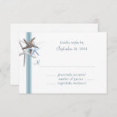Starfish Gathering RSVP-kaarten van A1-formaat RSVP Kaartje (Voorkant / Achterkant)