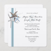 Starfish Gathering Wedden and Reception Kaart (Voorkant / Achterkant)