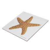 Starfish geïsoleerd op wit tegeltje (Zijkant)