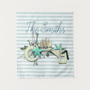 Starfish, Gevist net & Tall Ship Nautical Wandkleed