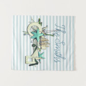 Starfish, Gevist net & Tall Ship Nautical Wandkleed (Voorkant (horizontaal))