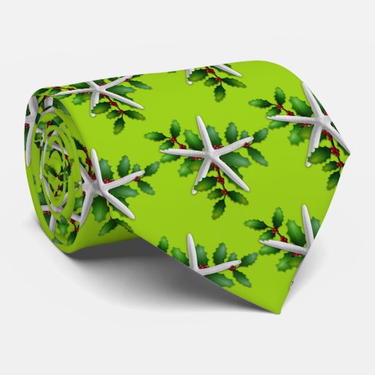 Starfish Holly Kerstvakantie Stropdas (Opgerold)