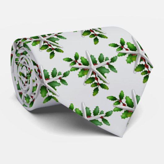 Starfish Holly Kerstvakantie Stropdas (Opgerold)