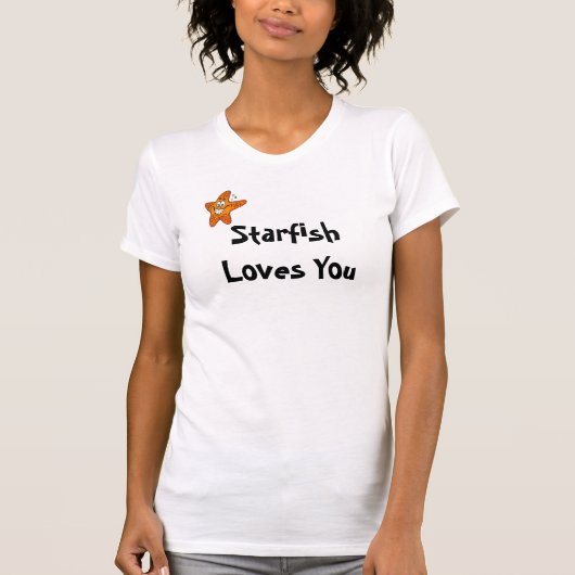 Starfish houdt van je t-shirt (Voorkant)