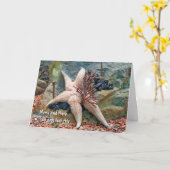 Starfish Humor voor Thinking Of You Kaart (Gele Bloem)