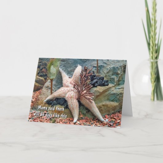 Starfish Humor voor Thinking Of You Kaart (Voorkant)