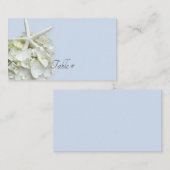 Starfish Hydrangea Blue Table Number Plaatskaartje (Voorkant / Achterkant)