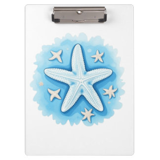 Starfish in Blue Klembord