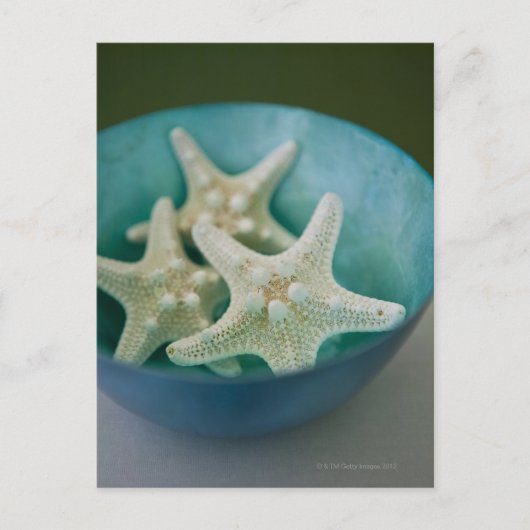 Starfish in bowl briefkaart (Voorkant)