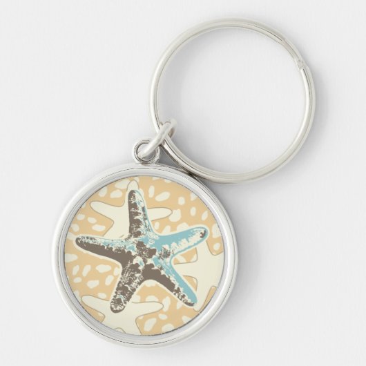 Starfish in de zand sleutelhanger (Voorkant)