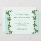 Starfish in Holly Borders Kantoor kerstfeest Kaart (Voorkant)