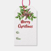 Starfish in Holly Merry kerstcadeautjes Labels Cadeaulabel (Voorkant)
